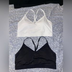 Black and White Walmart sports bras
